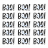 ブー！ハロウィーン虹色幽霊セット15シール シール (正面)