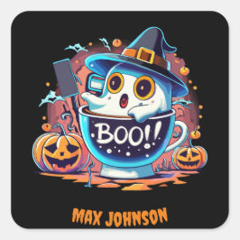 ブー！ハロウィーン – クリープ実在ンブラック スクエアシール