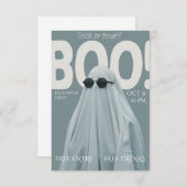 ブー！パーティの招待状 招待状 (正面/裏面)