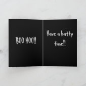 ブー・フーがバットタイムハロウィンカードを持っている カード (内部)