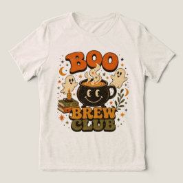 ブー・ブリュー・クラブ レトロハロウィンコーヒーと幽霊 トライブレンドTシャツ