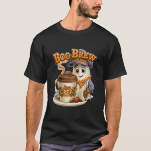ブー・ブリュー・ブークルー かわいいハロウィンガストコーヒー Tシャツ
