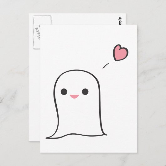 ブー ポストカード (正面/裏面)