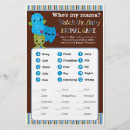 ブー・モンスターズ赤ちゃんシャワーゲーム動物の試合を覗く