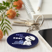 ブー!リトルおもしろい幽霊ハロウィーンギフト キーホルダー (側面)