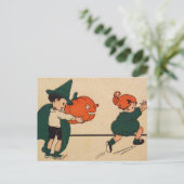 ブー!(ヴィンテージハロウィンカード) ポストカード (スタンド正面)