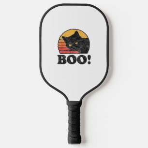 ブー！ヴィンテージ80年代スタイル猫レトロ動揺してH ピックルボールラケット