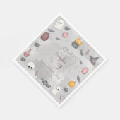 ブー！不気味子供の誕生日パーティー スタンダードランチョンナプキン (角)