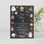 ブー!不気味子供の誕生日パーティー 招待状 (スタンド正面)