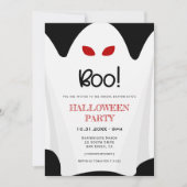 ブー！不気味幽霊ハローウィンパーティ 招待状 (正面)