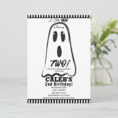 ブー！可愛不気味い幽霊ハローウィンパーティ 招待状 (スタンド正面)