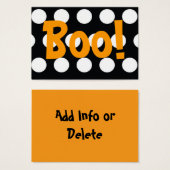 ブー！治療バッグラベル (正面&裏面)