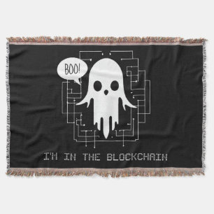 ブー!私はBlockchainにいる – Cryptoおもしろい幽霊 スローブランケット