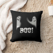ブー!隠しおもしろいぺきピーカブー怖いハロウィーン クッション (ブランケット)