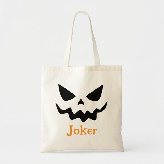 ブー!顔不気味ハロウィーン トートバッグ (正面)
