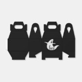 ブー。黒いおもしろい不気味な怖い子供ハロウィーン幽霊 フェイバーボックス (折り畳みなし)