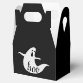 ブー。黒いおもしろい不気味な怖い子供ハロウィーン幽霊 フェイバーボックス (オープン)