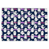 ブーGhostly.感じb DブルーBG ラージペーパーバッグ (裏面)