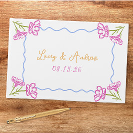 ブ地中海のガインビライタリアンフローラ結婚ズ ゲストブック