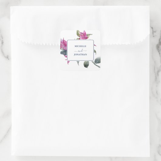 ブ地中海のガ結婚インビリア封筒用シール スクエアシール (バッグ)