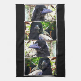 ブ恋しく思ブがオーストラリアのマグパイを救出 キッチンタオル