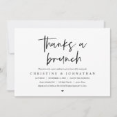 ブ感謝していリンのポストの結婚お祝いinvitati 招待状 (正面)