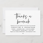 ブ感謝していリンのポストの結婚お祝いinvitati 招待状 (正面)