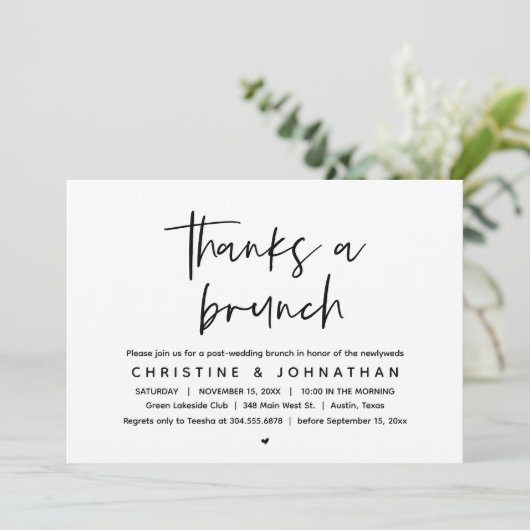 ブ感謝していリンのポストの結婚お祝いinvitati 招待状 (スタンド正面)