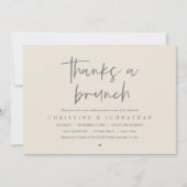 ブ感謝していリンのポストの結婚お祝いinvitati 招待状 (正面)