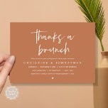 ブ感謝していリンのポストの結婚お祝いinvitati 招待状<br><div class="desc">私たちのテーマデザイン(ブランチモダン)のポストのブランチのお祝い招待カードとスタイルの後に幸せ感謝していに発表し結婚て共有すること。自分の日を決めたカップル祝には最高の理想的だ。洗練されたよくはしゃぐデザインで、この招待は忘れられないイベントのトーンを設定する。招待カードはモダンデザイン、銅錆び茶色のテーマを備え、あなたのお祝いに永遠のエレガンスのtouchを追加。TeeshaDerrickによる設計</div>