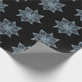 ブ淡い色のルーオンブラックスケッチ ラッピングペーパー (角)