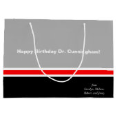 ブ男らしラックグレーとレッド ラージペーパーバッグ (裏面)