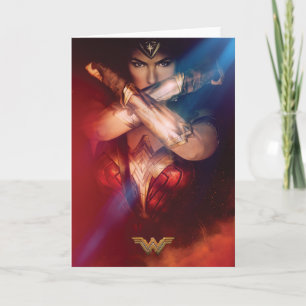 ブ疑問に思レスレットでブロックする女性 カード