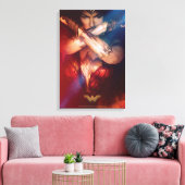 ブ疑問に思レスレットでブロックする女性 キャンバスプリント (インサイチュ (リビング))