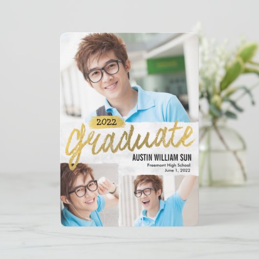 ブ素朴ラシ卒業発表招待状 招待状 (スタンド正面)