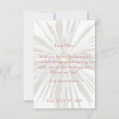 ブ素朴リパーソナライズされたデズメイド招待状 招待状 (裏面)