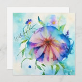 ブ素朴ルメンウィーフローラ名前をカスタムするギフトエンクロス シーズンカード (正面/裏面)