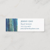 ブ素朴ース絵を描ストライプの手絵を描で スキニー名刺 (裏面)