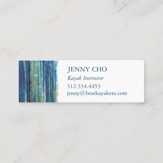 ブ素朴ース絵を描ストライプの手絵を描で スキニー名刺 (裏面)