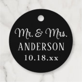 ブ結婚ロエレガントックモダン夫人のタイポグラフィ フェイバータグ (裏面)