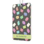 ブ絵を描ラシカラフル、ブラシストローク、名前 カーエアーフレッシュナー (左)