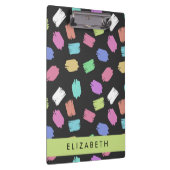 ブ絵を描ラシカラフル、ブラシストローク、名前 クリップボード (右)