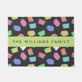 ブ絵を描ラシカラフル、ブラシストローク、名前 ドアマット (正面)