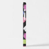 ブ絵を描ラシカラフル、ブラシストローク、名前 iPhoneケース (左側面)