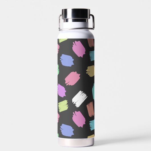 ブ絵を描ラシストロカラフルーク ウォーターボトル (背面)