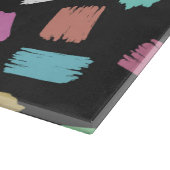 ブ絵を描ラシストロカラフルーク カッティングボード (角)