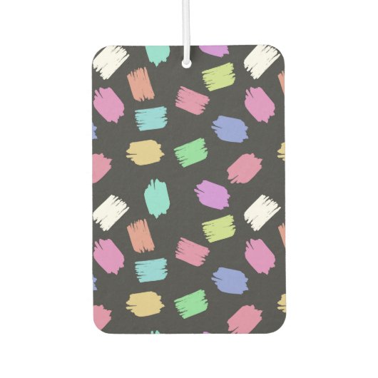 ブ絵を描ラシストロカラフルーク カーエアーフレッシュナー (正面)