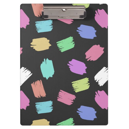 ブ絵を描ラシストロカラフルーク クリップボード (正面)