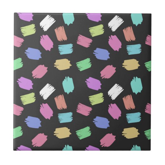 ブ絵を描ラシストロカラフルーク タイル (正面)