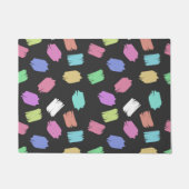 ブ絵を描ラシストロカラフルーク ドアマット (正面)